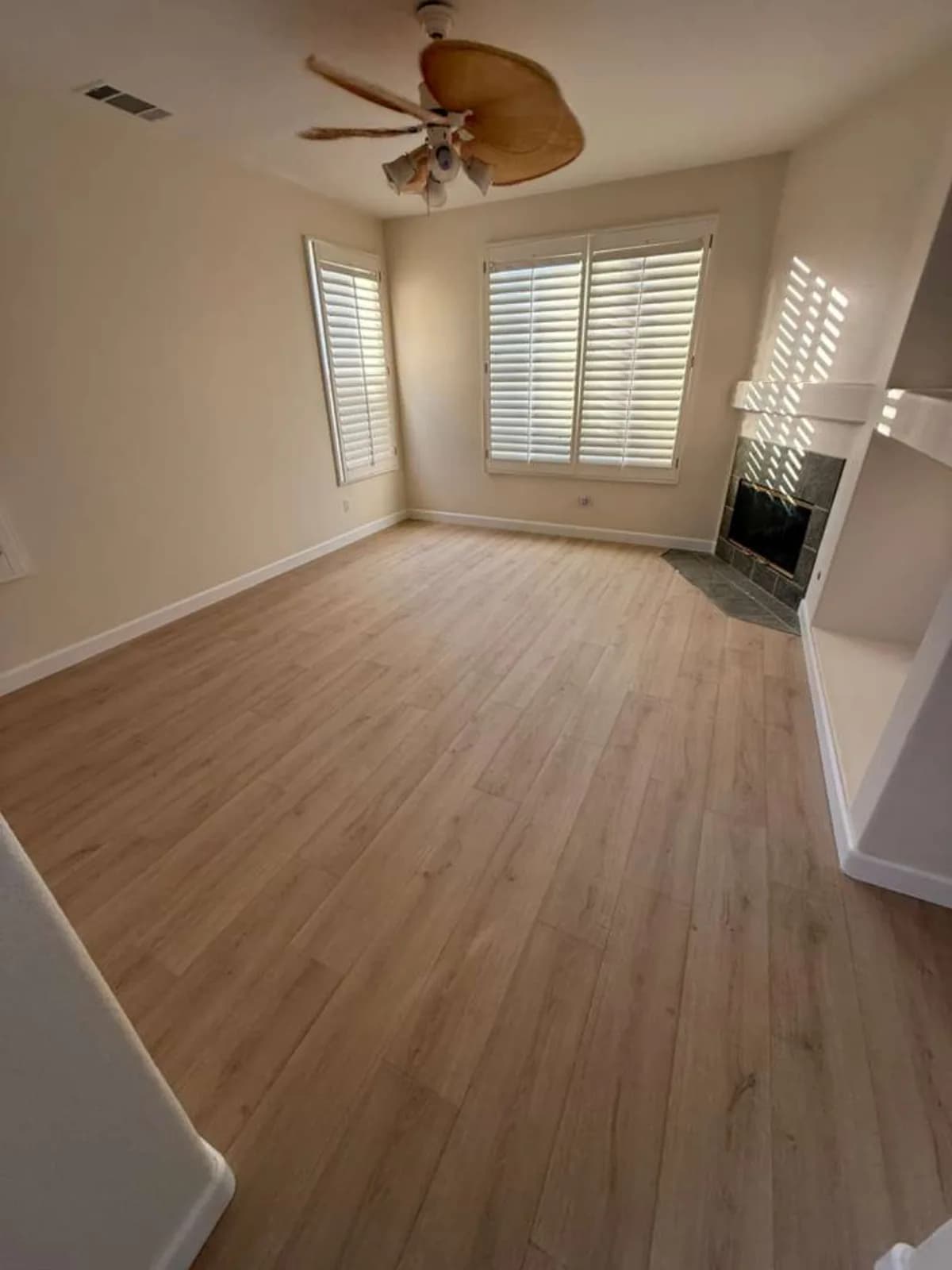 Luxury vinyl plank flooring installed across a San Diego home by Zelo Flooring