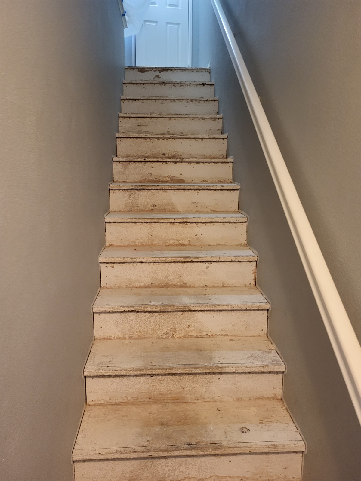 Removing old flooring down to the subfloor